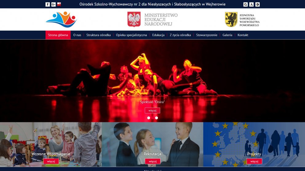 Projekt strony OSW 2 Wejherowo