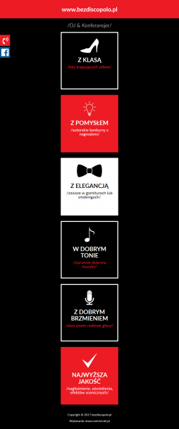 Projekt strony www na tablet