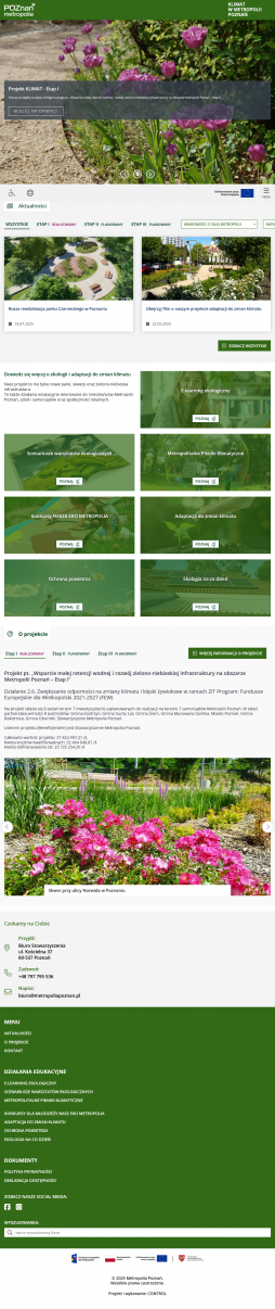 Projekt strony www na tablet